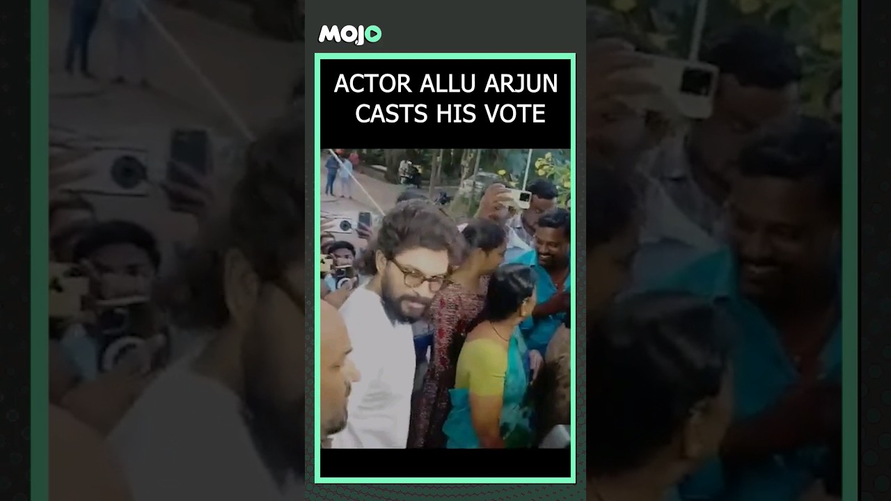 Telangana Polls I Actor Allu Arjun In Queue To Cast His Vote In Hyderabad 