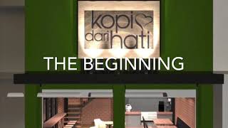 Proses Pembuatan Outlet Kopi Dari Hati Cakung