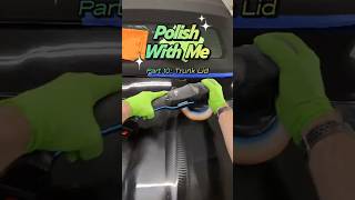 POV Polishing a #corvette trunk lid | Auto Detailing Near Me Buda TX