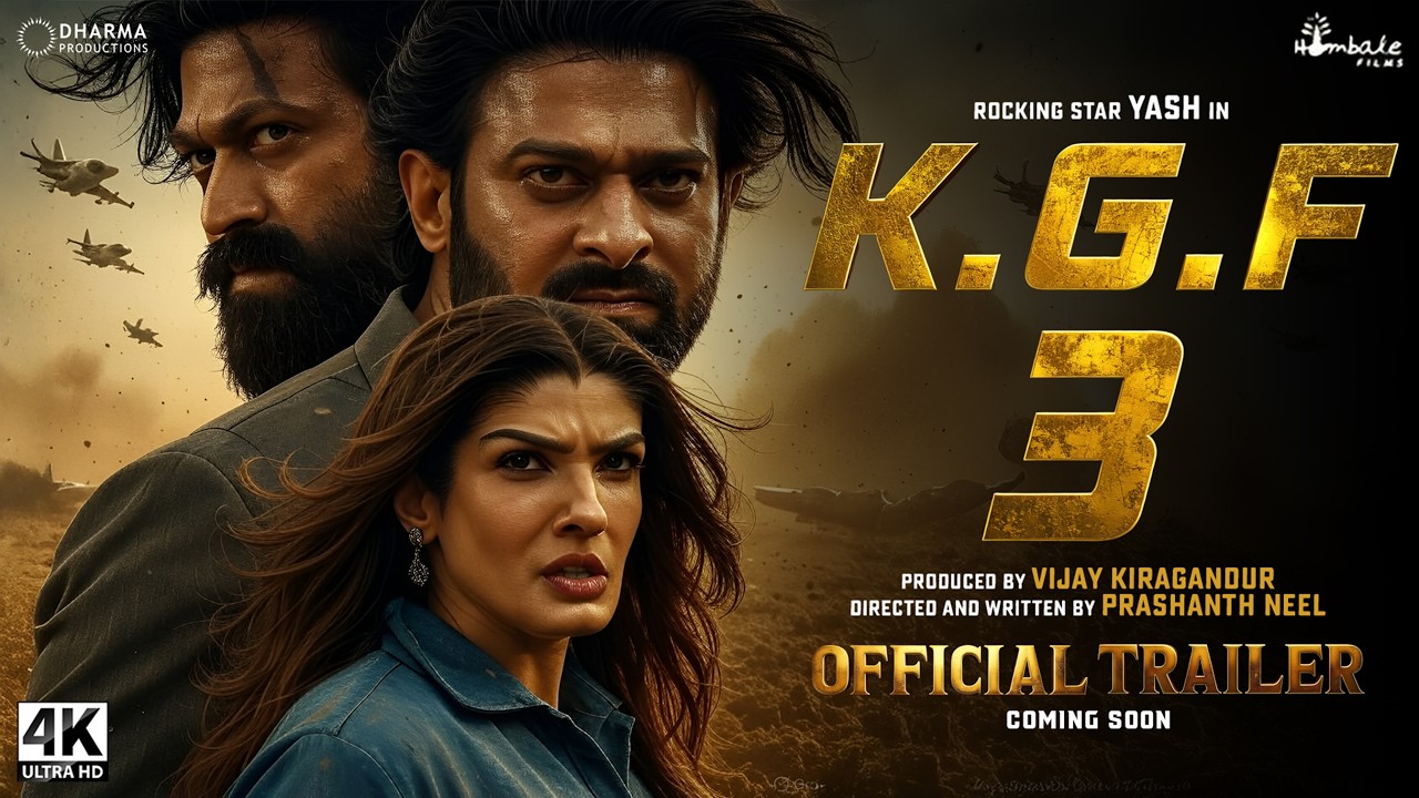 ⁣K.G.F: Chapter 3 - Hindi Trailer | Yash | Prabhas | Raveena Tandon | Prashanth Neel | In 2025