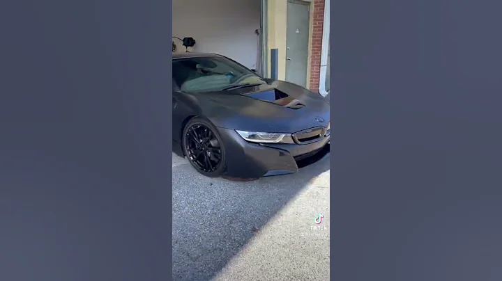 BMW I8 In Satin Black. #bmw #i8 #wrappedcar