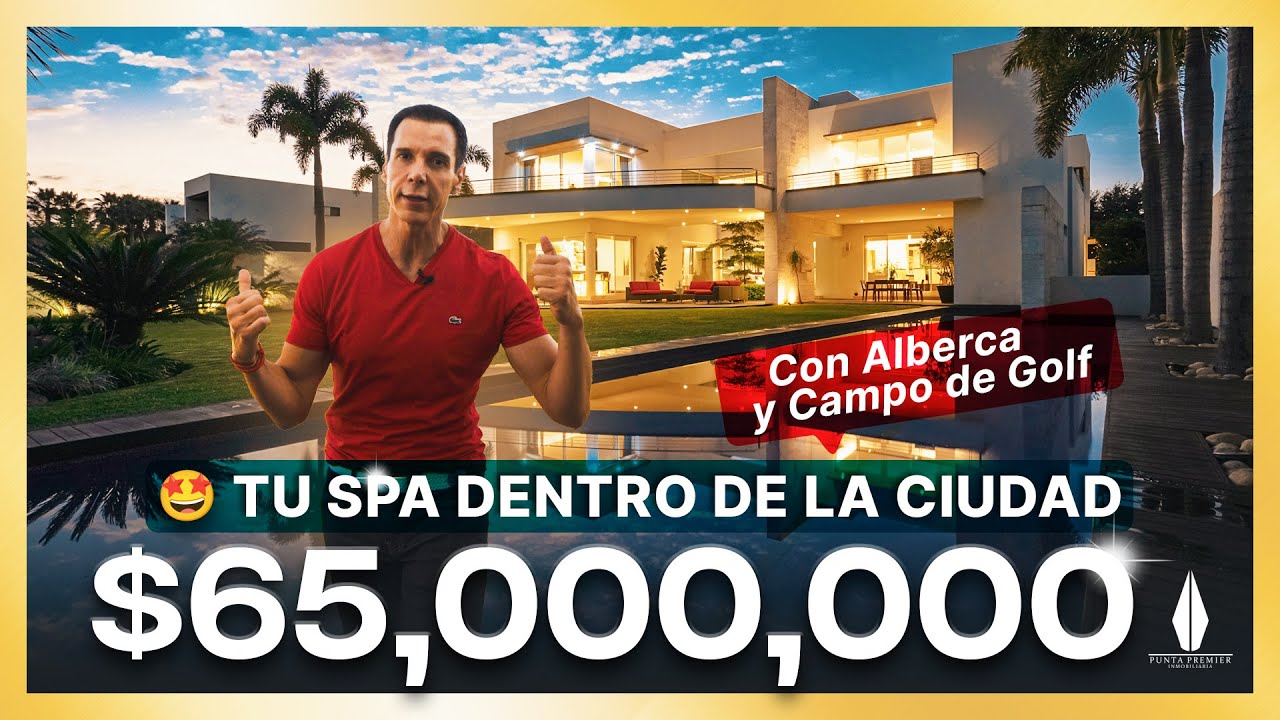 Residencia de lujo en venta con Campo de Golf, alberca por $65 millones de pesos en Fracc. Las Lomas