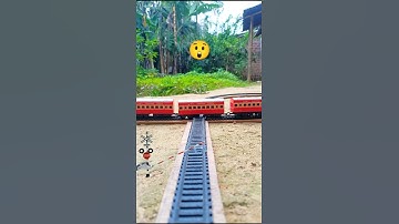 WAG-7 Locomotive Express Train VS Toy Classic passenger Train Crossing Accident