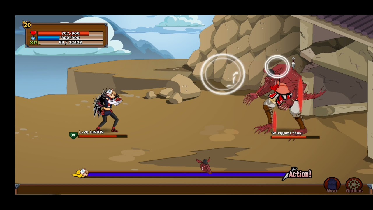Ninja Legends (mirip Ninja Saga) Review Kinjutsu : Advance Phantom Impulse. Lv20 Solo vs Yanki