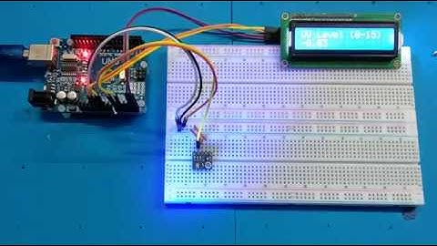 Arduino uv sensor demo