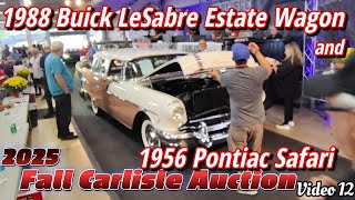 1988 Buick LeSabre Estate Wagon,1956 Pontiac Safari Wagon Cross the Block 2025 Fall Carlisle Auction