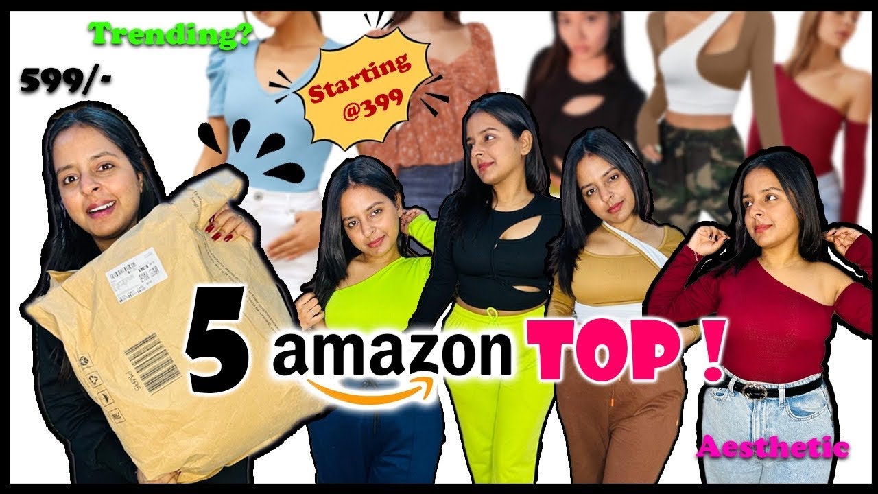 Aesthetic Amazon Top under 599/-🤩 Trendy top under budget #amazon # ...