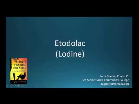 Video: Etodolac (Etogesic) - Medisyne- En Voorskriflys Vir Troeteldiere, Honde En Katte