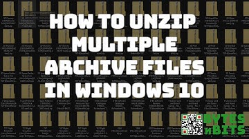 How To Unzip Multiple Zip Files in Windows 10