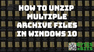 How To Unzip Multiple Zip Files in Windows 10 screenshot 5