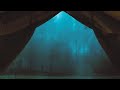 Stormy Rain & Thunder in Foggy Forest- You have been Caught in the Rain under a Tent-Sleep 9 Hours