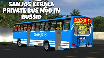 SANJOS Kerala Private Bus Mod In Bus Simulator Indonesia - Bussid Bus Mod - Bussid Car Mod - Bussid