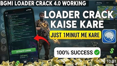 BGMI LOADER CRACK 4.0 WORKING |LOADER CRACK KAISE KARE |JUST 1MINUT ME KARE#bgmi