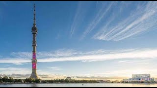 Ostankino Tower🌎🇷🇺🗼tallest structure in Europe,broadcasting TV and radio throughout Moscow region.