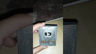 How to make YouTube ▶️ Mini Silver Play button ? shorts youtuber youtubepartner