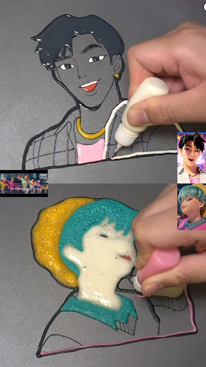 KPop Demon Hunters SAjA Boys Pancake Art - Jinu, baby ( Soda Pop Ver. )