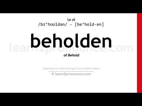 Vídeo: Quin significat de beholden?