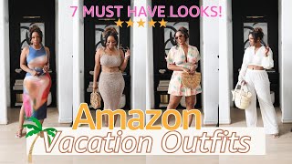 Amazon MUST HAVE Summer Vacation Outfits \& Accessories | Vacation Haul | #amazonfashion #vacaymode