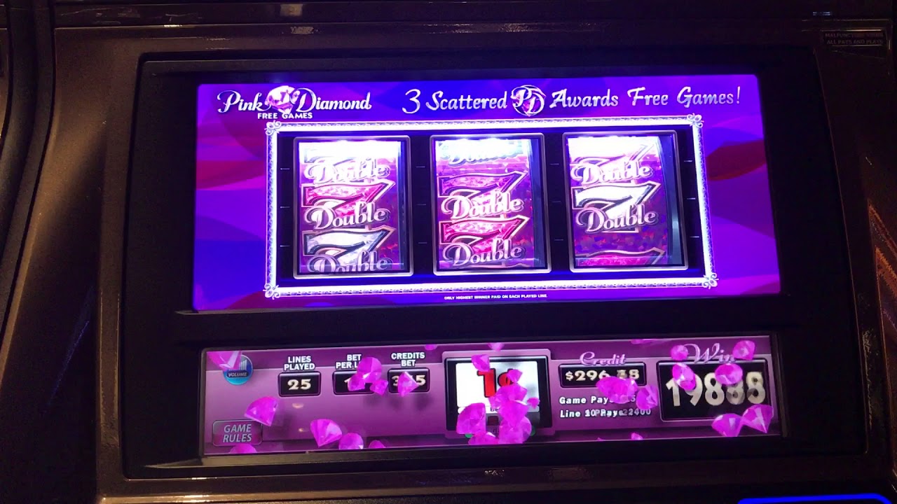 Pink Diamond Slot Machine Jackpot! YouTube