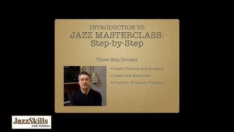 JAZZ MASTERCLASS: Step-by-Step Intro Video
