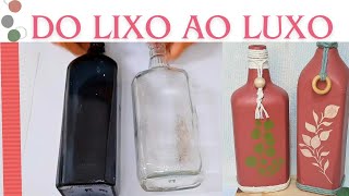 DIY COM GARRAFAS - DO LIXO AO LUXO.