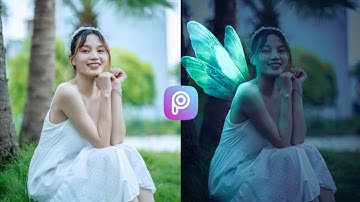 How To Make a Glowing Fairy Wings PicsArt & Lightroom - Ahmad Ali Edits