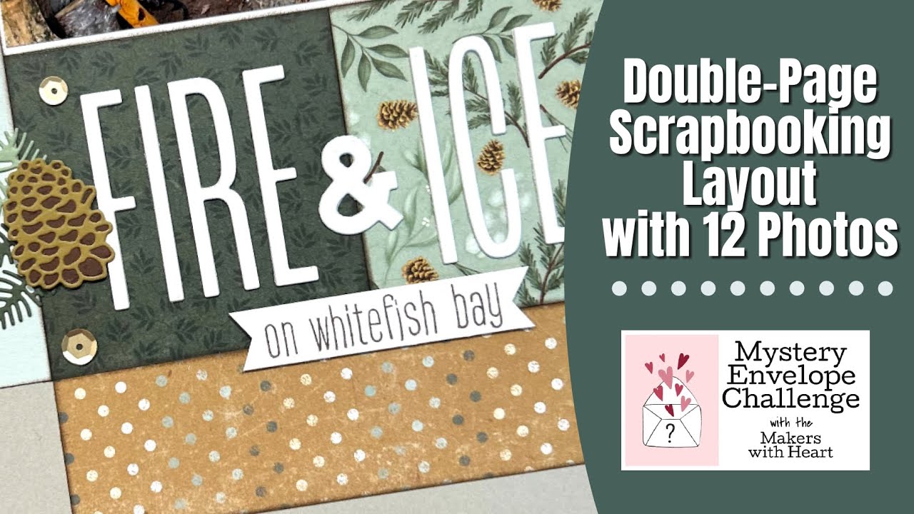 Happy Hearts, 2 Page Scrapbooking Layout Kit, General Scrapbooking