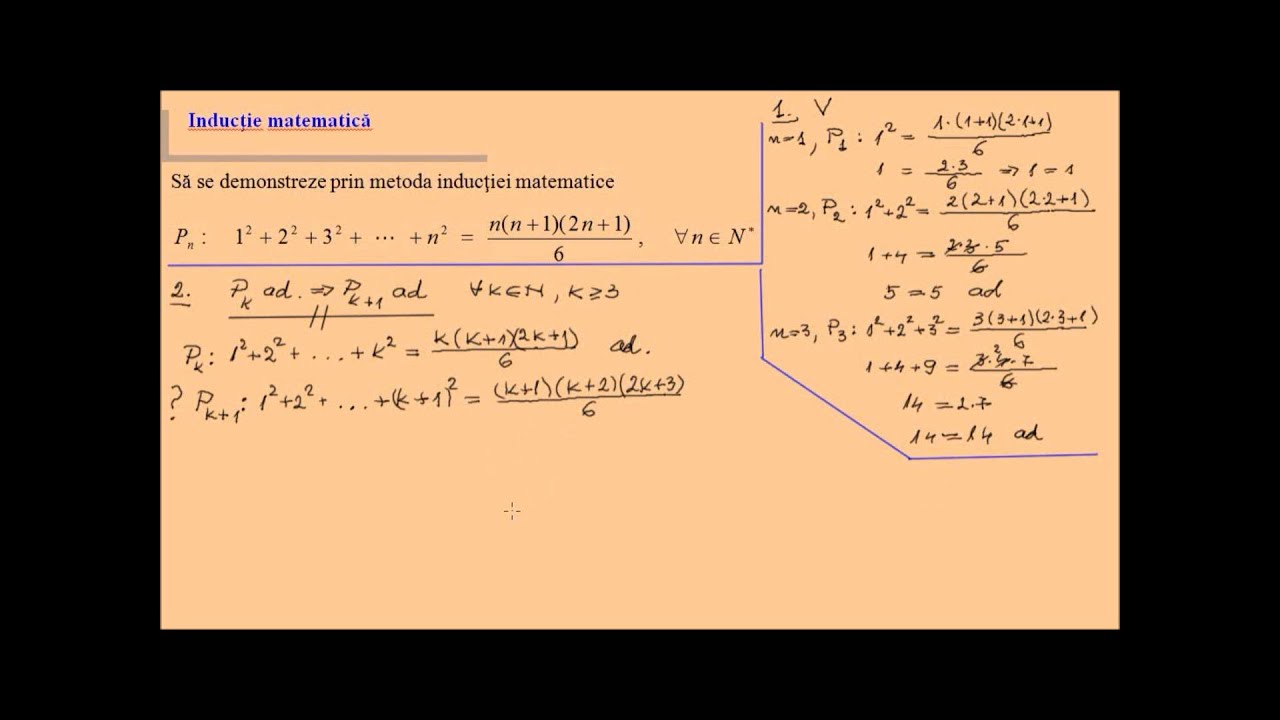 Inductie Matematica Exercitiu Rezolvat 2 Youtube