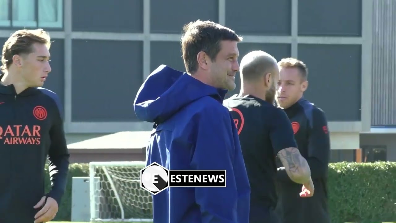 Inter-Kairat, l'allenamento completo della squadra di Chivu: Thuram si allena in gruppo