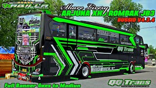 UPDATE LIVERY QQ TRANS NABILLA TERBARU FULL BANNER GOES TO MADIUN BUS XHD ROMBAK JB3 BUSSID V4.3.4