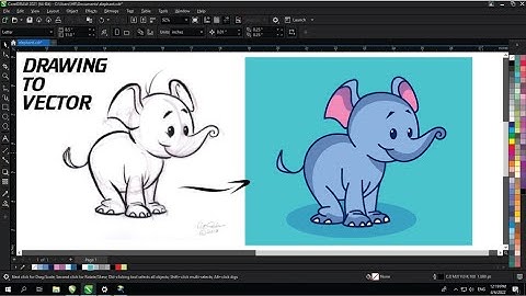 Convert Drawings Into VECTOR  • Coreldraw 2021 & Practice Tutorial • Ahsan Sabri