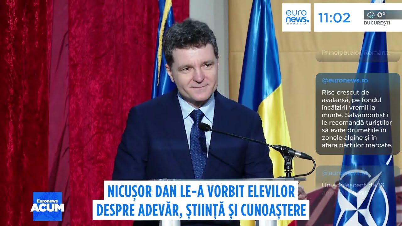 Nicușor Dan le-a vorbit elevilor despre adevăr, știință și cunoaștere