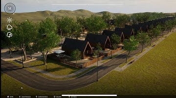 3D Интерактивная визуализация коттеджного поселка на Unreal Engine 5