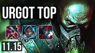 URGOT vs TAHM KENCH (TOP) | 13/1/5, Legendary, Rank 9 Urgot, 300+ games | KR Master | v11.15