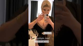 Jessica Alves shows her look