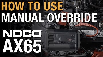 How to use Manual Override with NOCO AX65