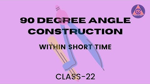 90 Degree Angle with Compass |Construct 90° Angle Using Compass | Geometry Construction | 