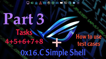 simple shell 0x16.C (part 3) | Alx bdarija #Tasks(4+5+6+7+8)