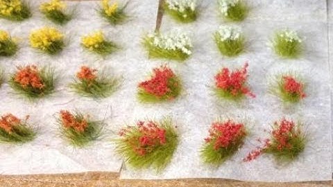 How to add flowers to static grass tufts.