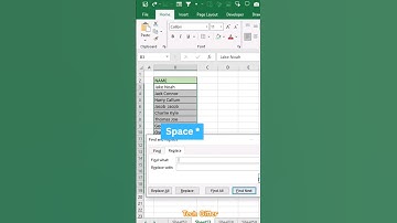 How to Remove the last name in the list in Excel