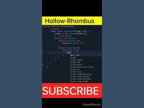 Hollow Rhombus in Java | pattern question in Java 👨💻| #coding # ...