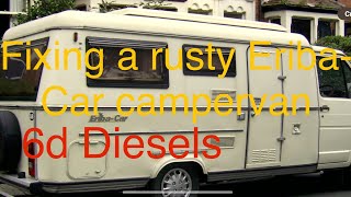 Repairing a rusty EribaCar Renault campervan