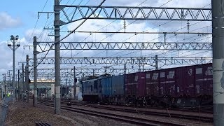 2018.03.24 貨物列車（4061列車）秋田駅発車