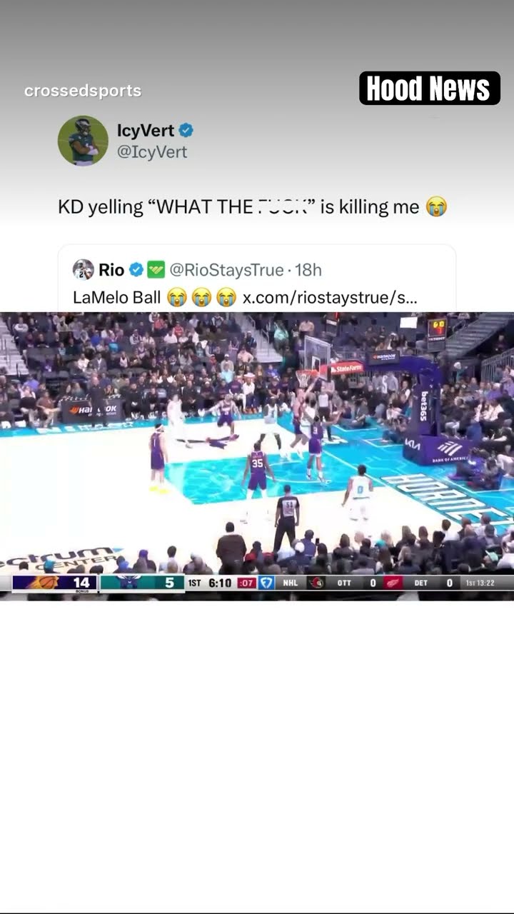 What did KD say? #hoodnews #NBA #lameloball #kevindurant #shortvideo #omg #how #wow #reaction #lmao