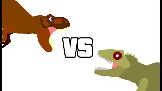 Animations Retro: Tyrannosaurus Rex Vs Carcharodontosaurus