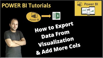 How to Export Data from Power BI Visualization and adding columns to this data export