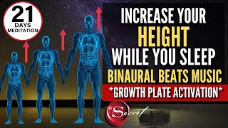 Grow Taller & Manifest Height WHILE YOU SLEEP Binaural Beats Meditation [Growth Plates Activation]