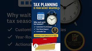 Tax Season Stress-Free Start Planning Today!