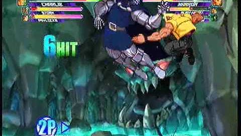 MvC2: Charlie Double Assist Continuation Combo (Psy AAA)