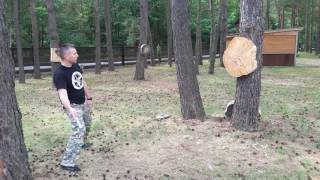 Half Spin Fedin Style Knife Throws 1 By Waldemar Kruk, Chief Instructor Of Fmacp